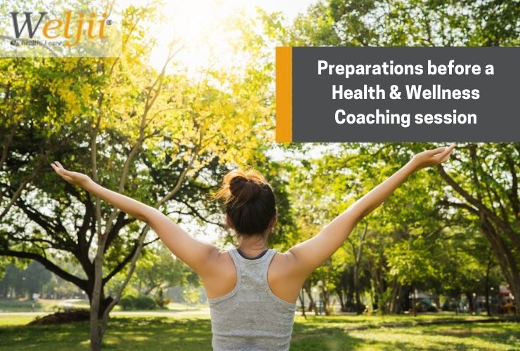 Preparations before a health and wellness coaching session