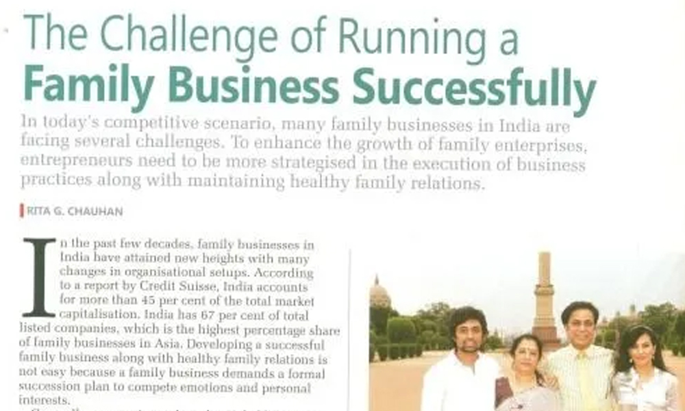 Bringing Wellness to India via the Family Business Model